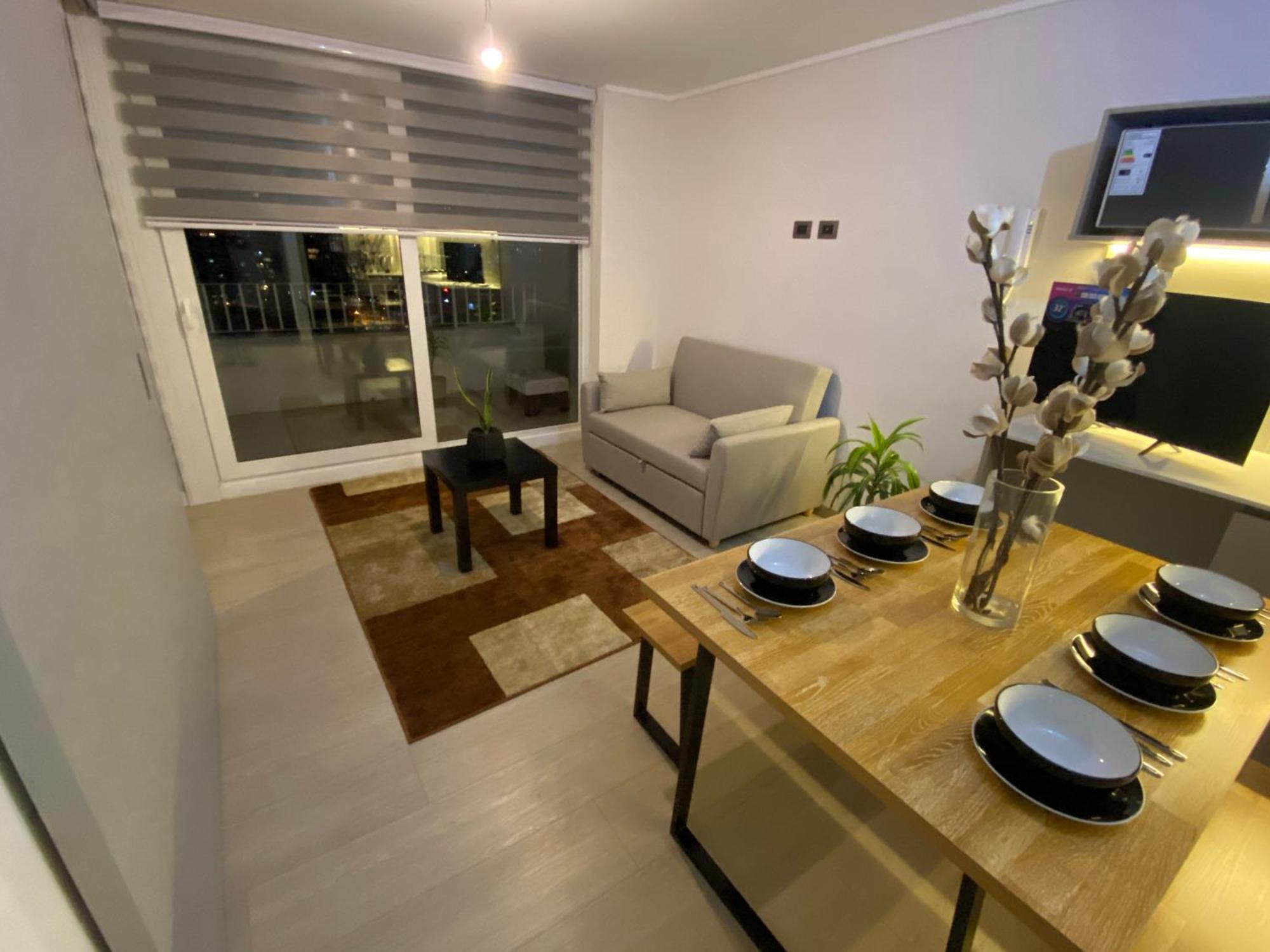 Hermoso Y Moderno Departamento, Nuevo, A Pasos De La Quinta Vergara, Cercano A Mejores Atractivos De Vina Del Mar, Con Maravillosa Vista Apartamento *