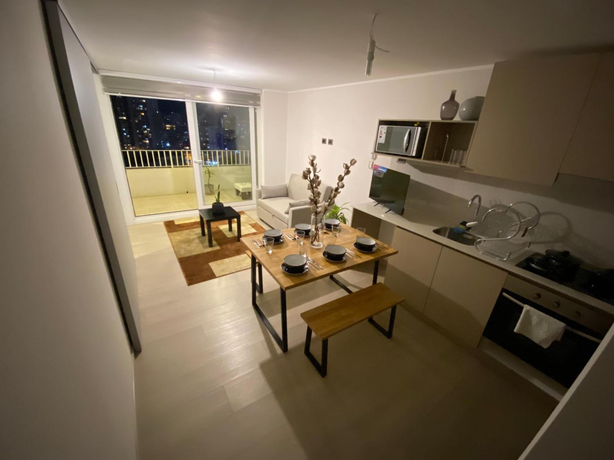 Hermoso Y Moderno Departamento, Nuevo, A Pasos De La Quinta Vergara, Cercano A Mejores Atractivos De Vina Del Mar, Con Maravillosa Vista Apartamento