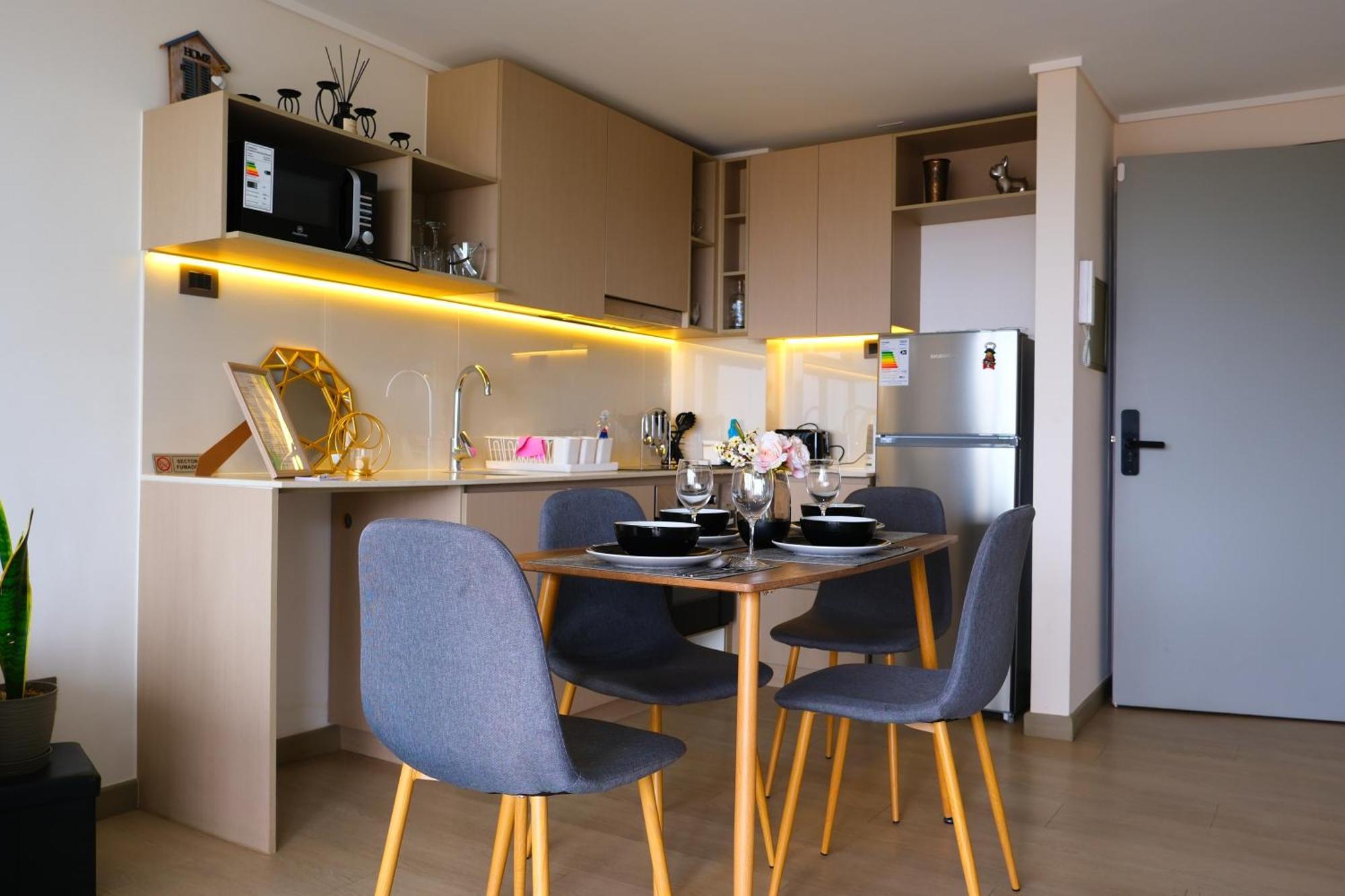 Hermoso Y Moderno Departamento, Nuevo, A Pasos De La Quinta Vergara, Cercano A Mejores Atractivos De Vina Del Mar, Con Maravillosa Vista Apartamento *